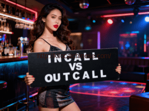 Elegant escort girl in Bangsar hotel room, ready for incall or outcall service